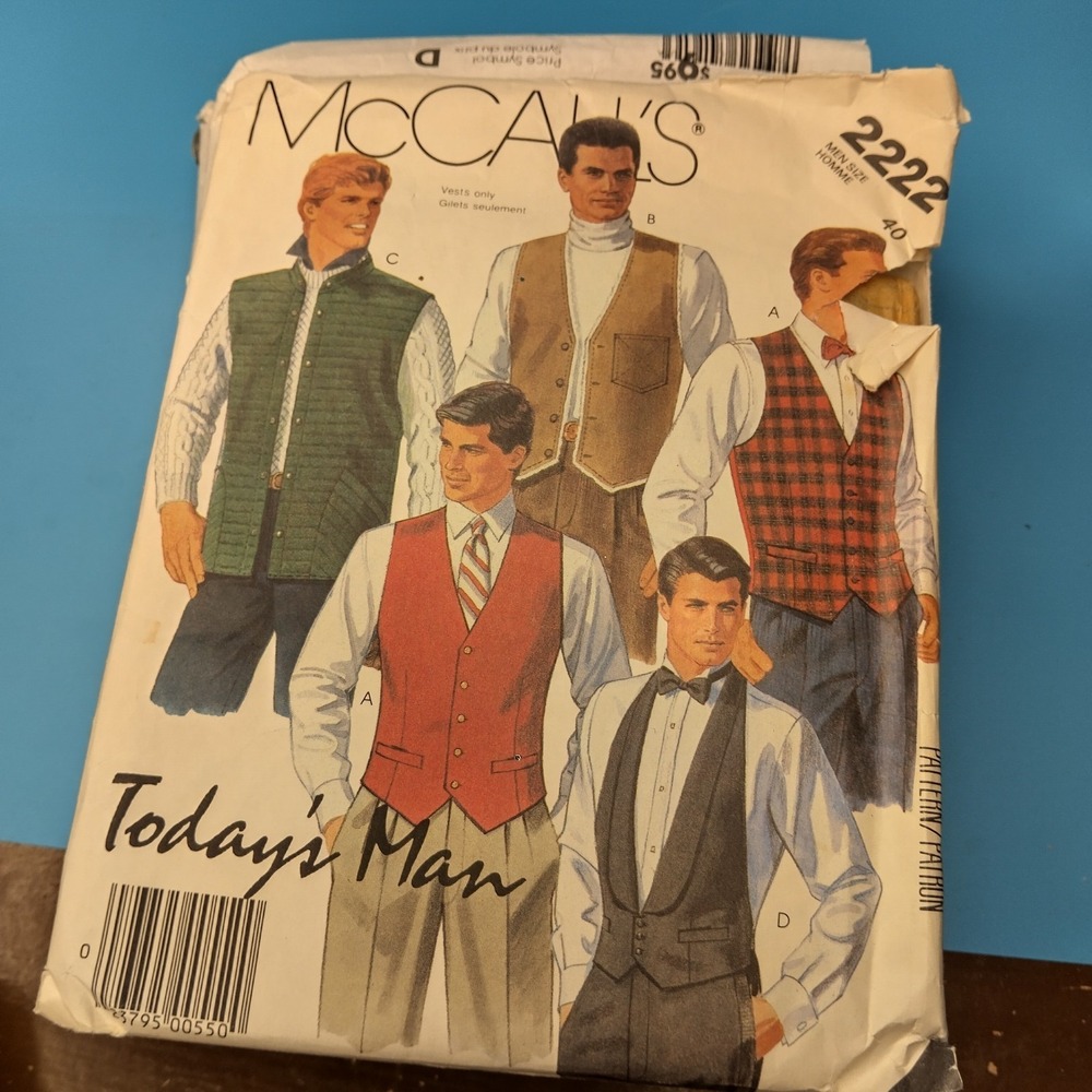 Huge Vintage Men's Sewing Pattern Lot McCall's Butterick 70s 80s 90s Sportswear - Picture 6 of 11